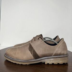 Naot Lindi Shoes Men 46 / 13-13.5 Brown Leather Derby Oxford Plain Toe Lug Dress